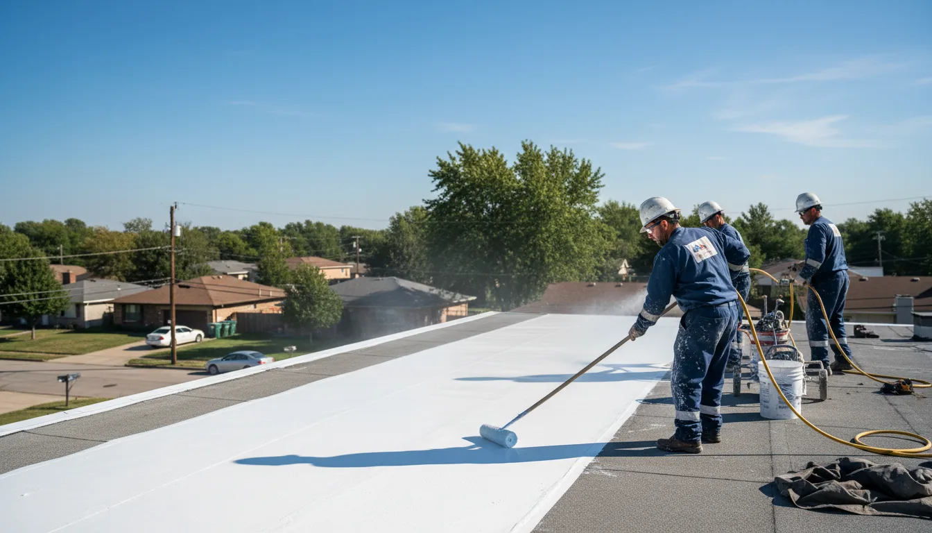 Commercial roof coating in Olney, TX near me